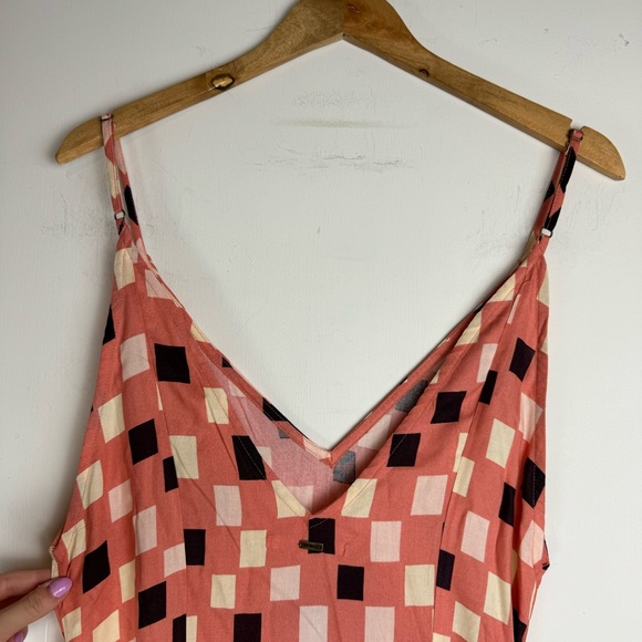 NWT O’neil Dorthie Maxi Dress Sz XS Tie Waist Peach Pink 100% Viscose - Picture 12 of 16